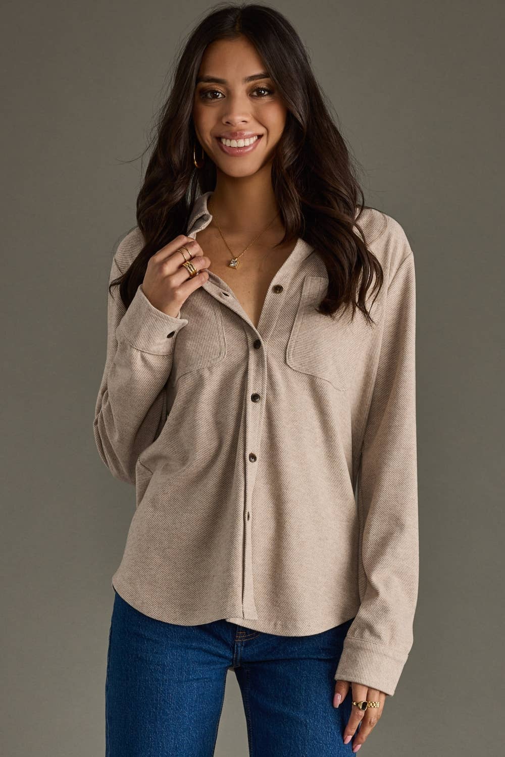 The Arianna Button Top