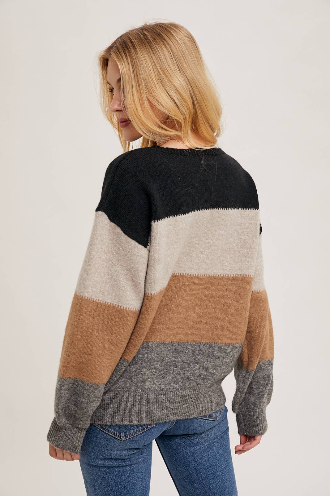 The Winter Color Block Sweater