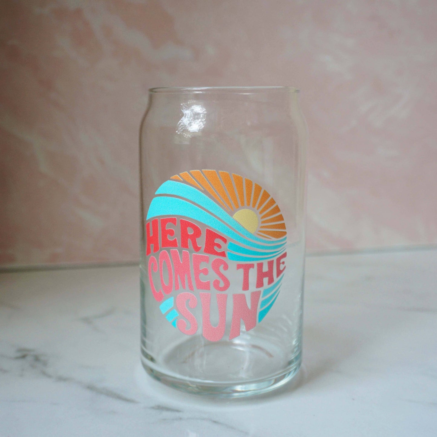 Here Comes the Sun Mason Jar