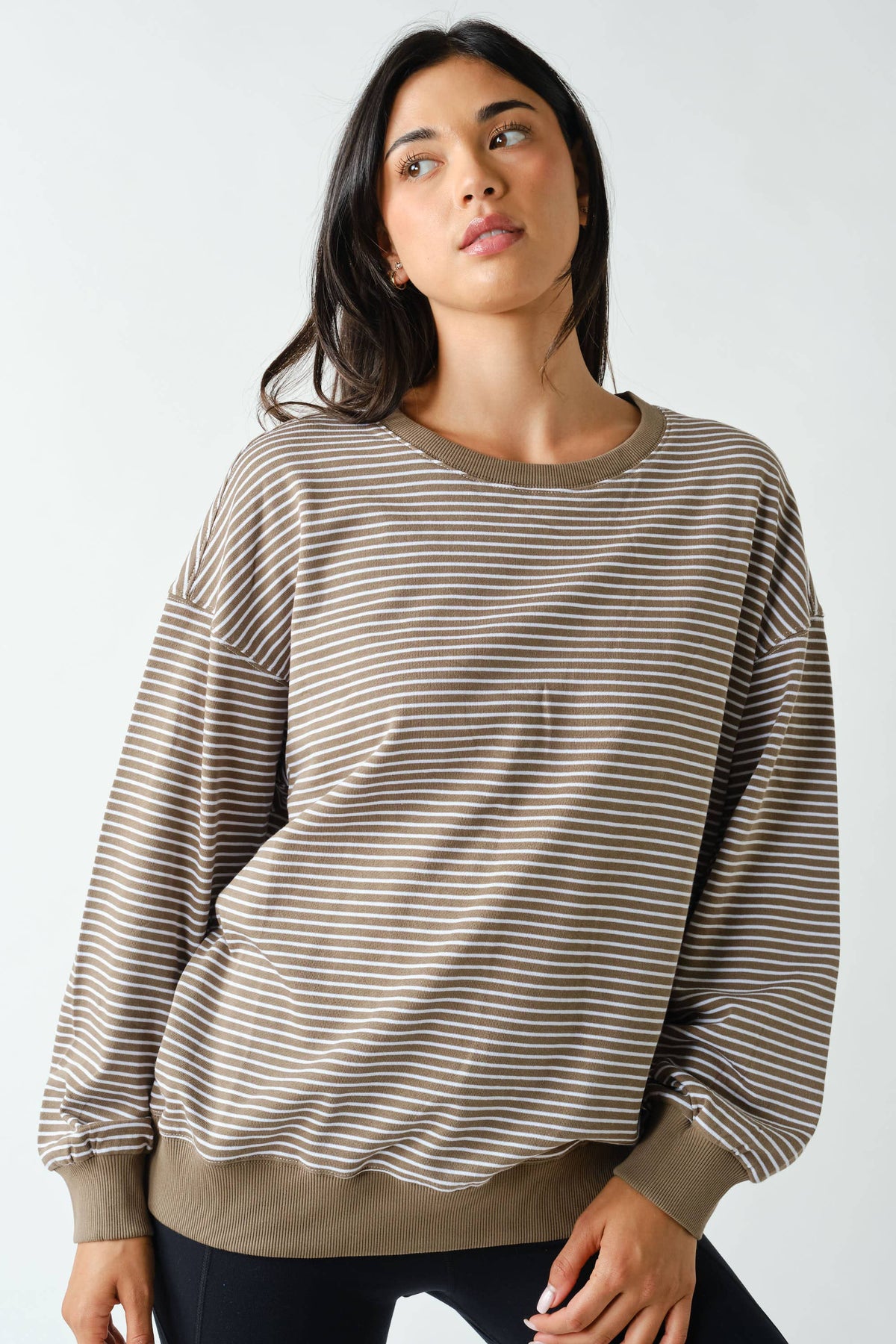 The Coastal Striped Crewneck