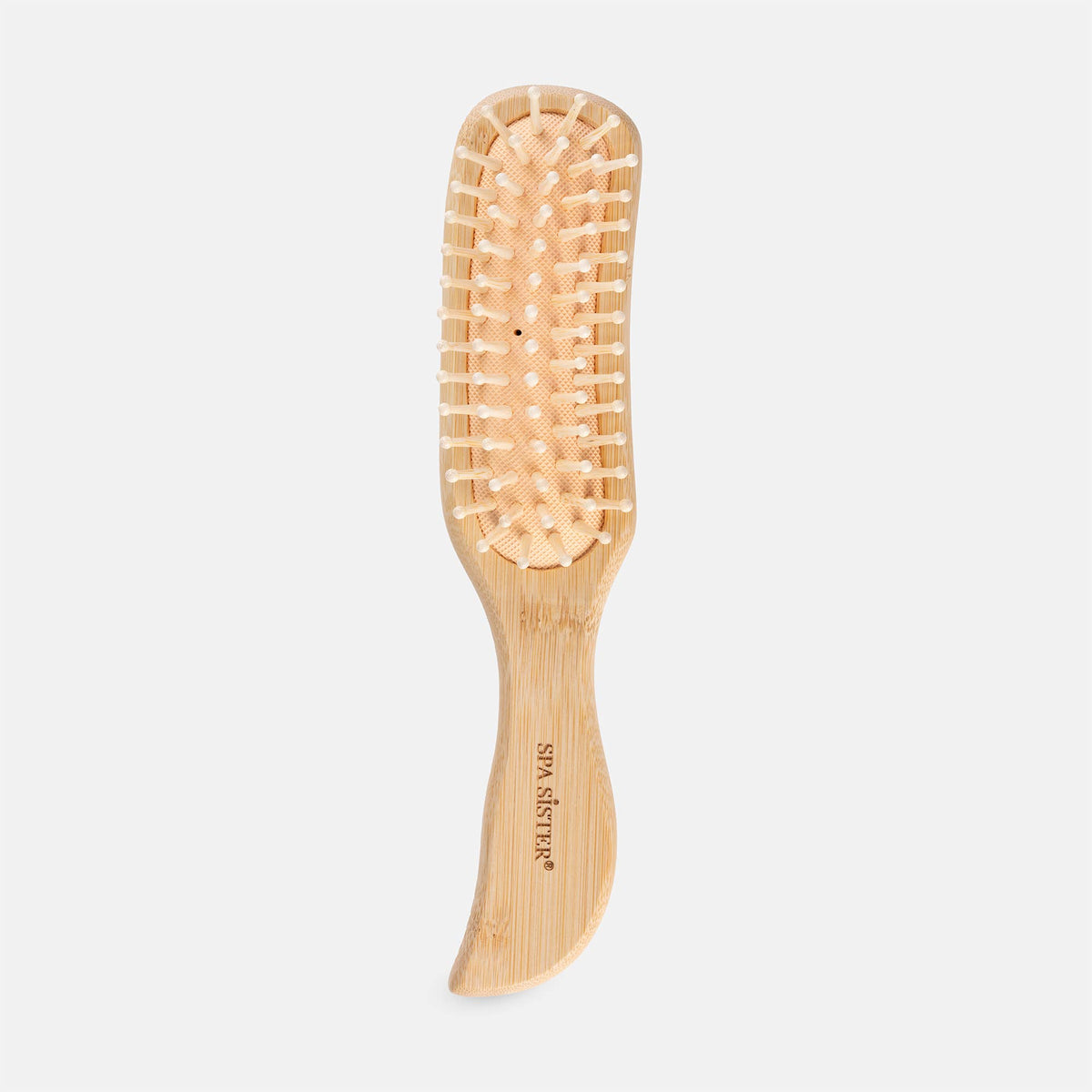 Large Natural Wood Bristle Hair Brush
