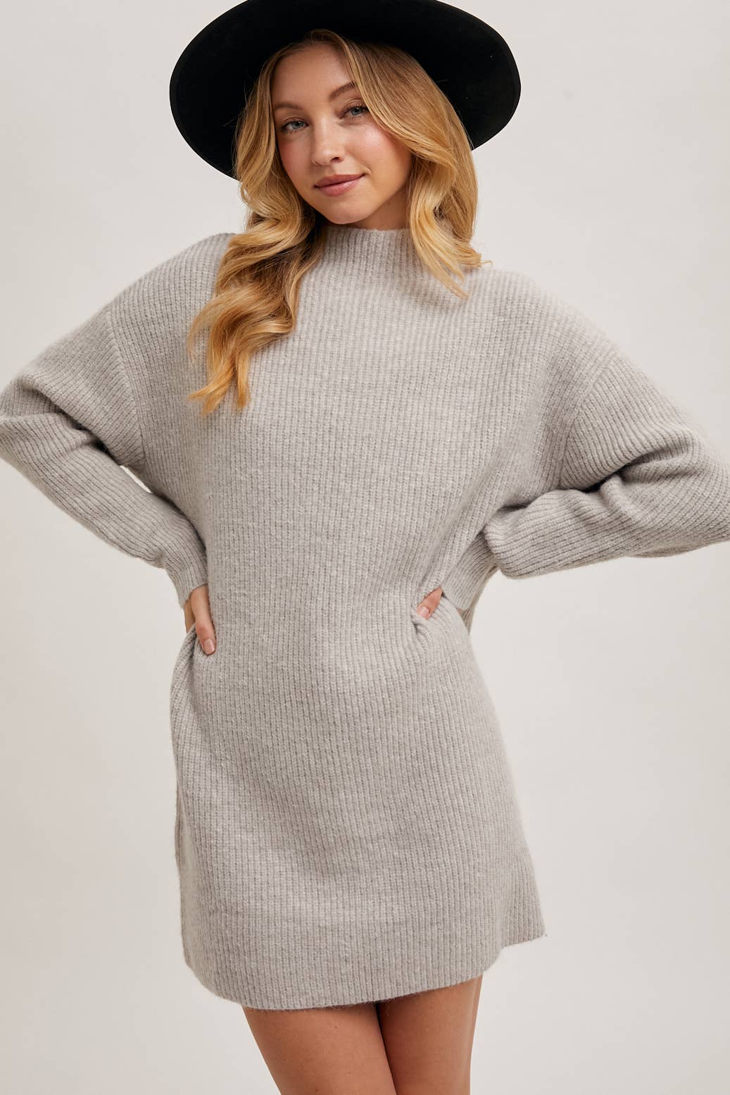 The Mary Mock Neck Sweater Dress