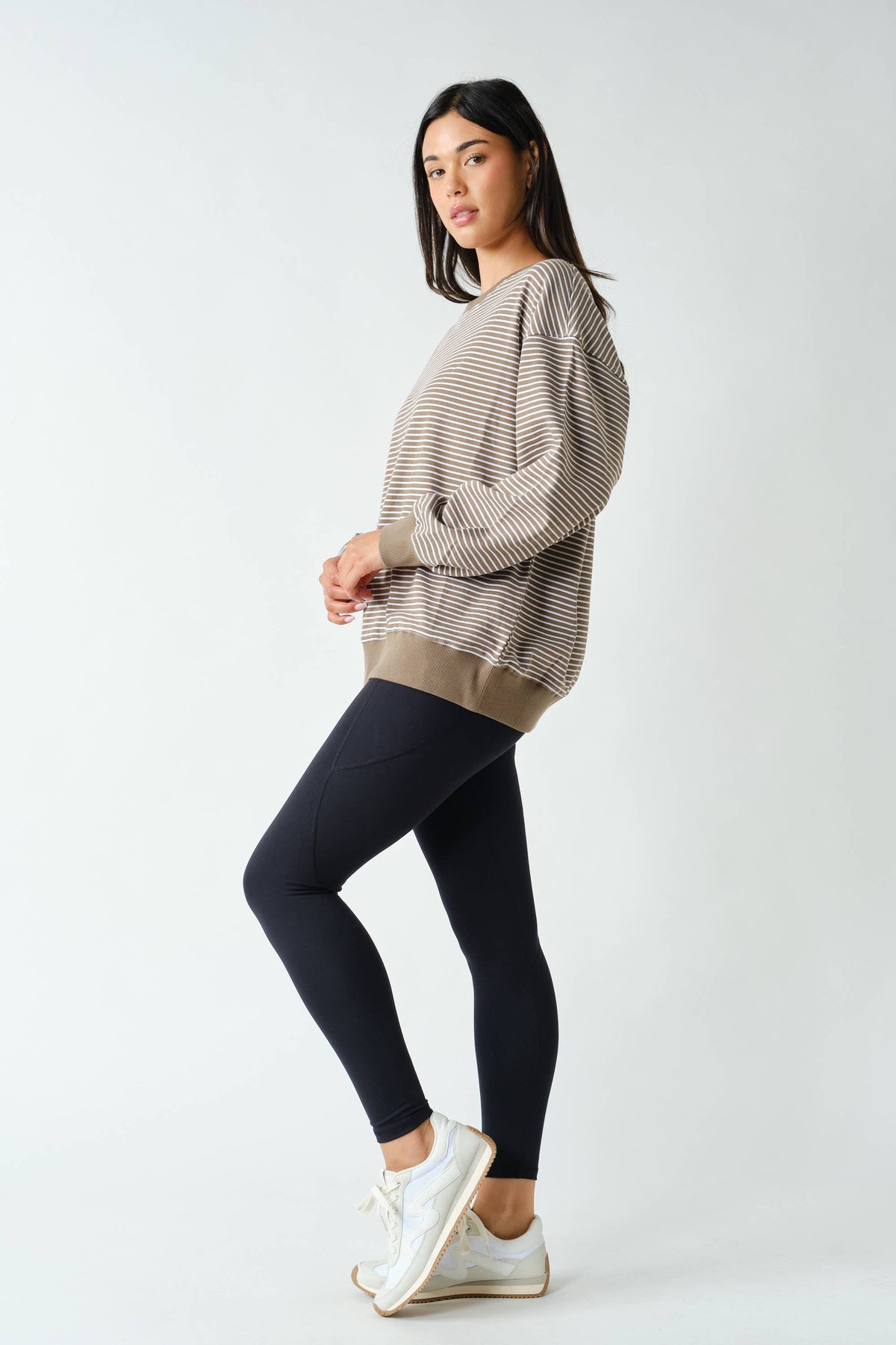 The Coastal Striped Crewneck