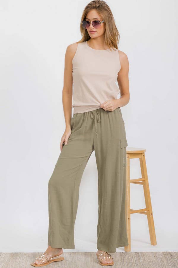 The Ribbed Viscose Crew Neck Loose Fit Tank