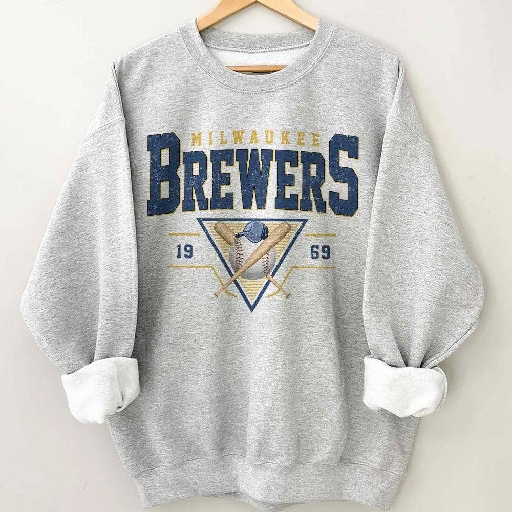 Milwaukee Baseball Retro Crewneck Sweatshirt