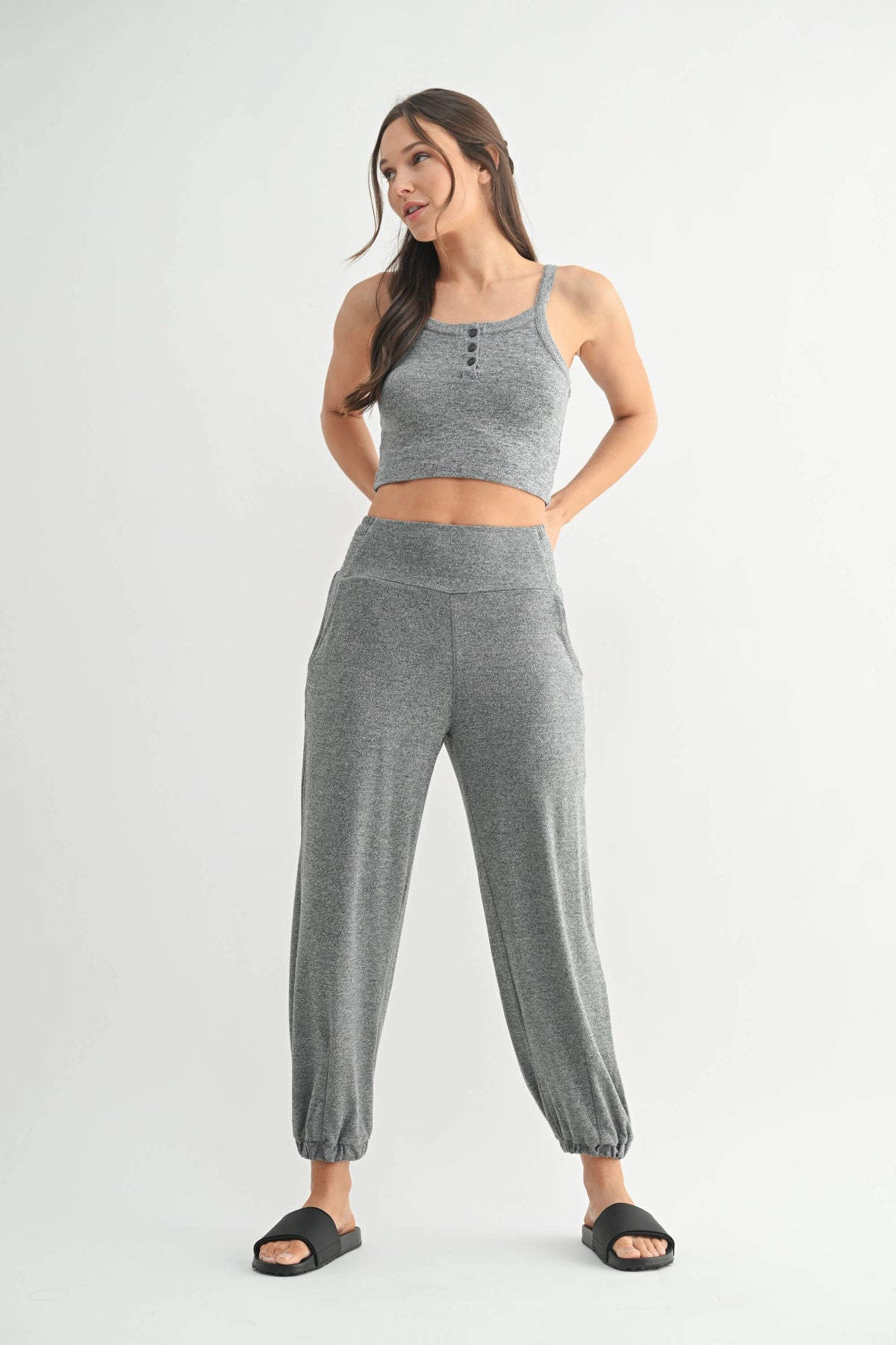 Brushed Hacci Lounge Jogger