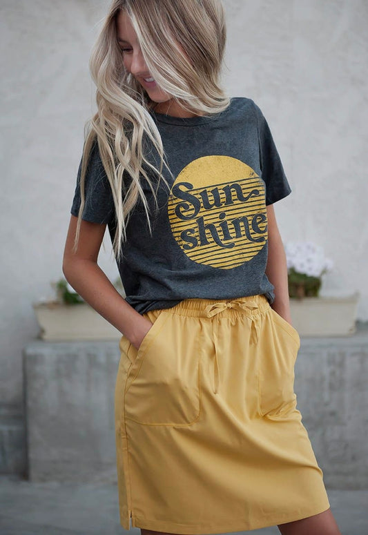 Breezy Sport Skirt in Yellow