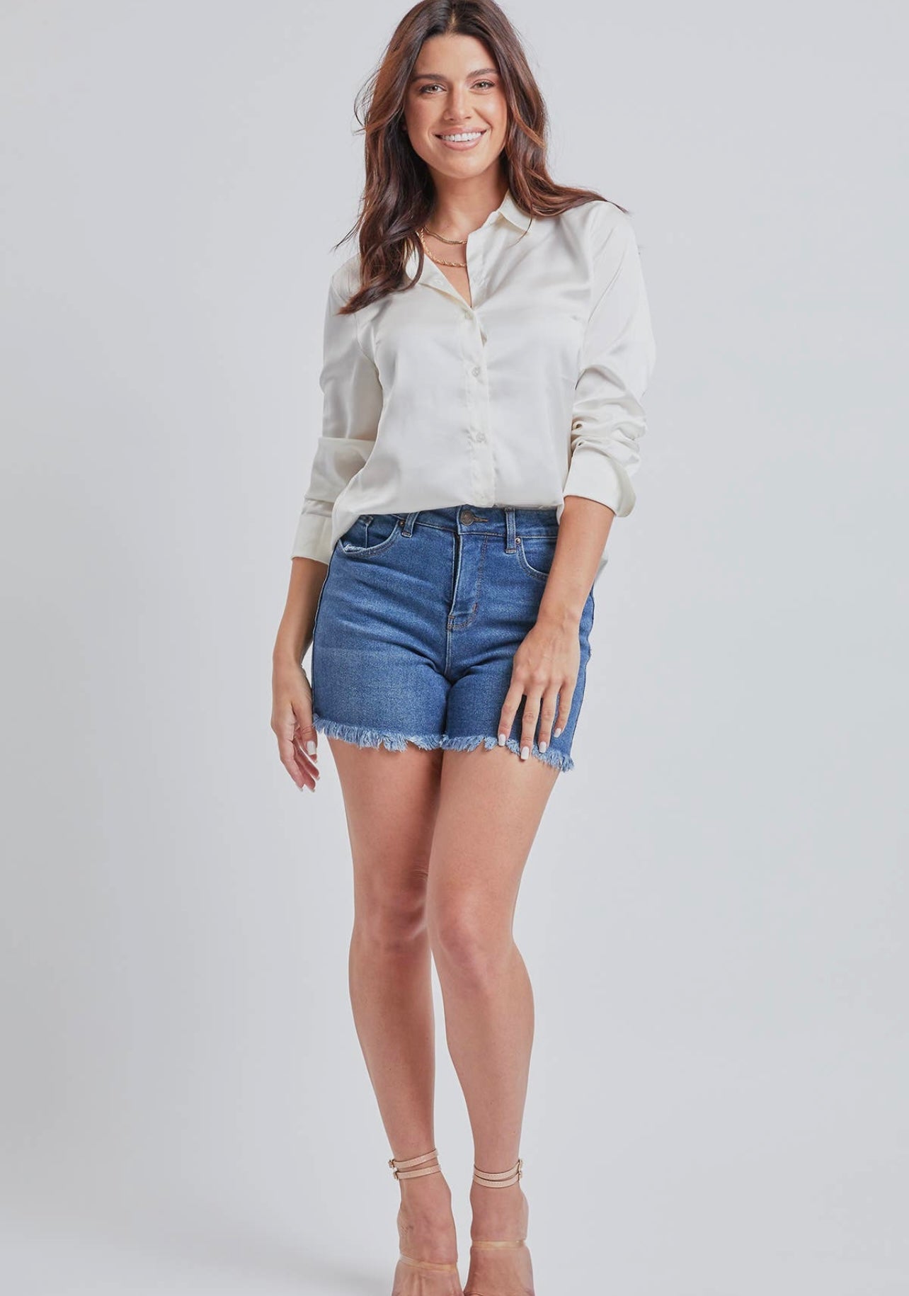 Missy Vintage High-Rise Fray Shorts