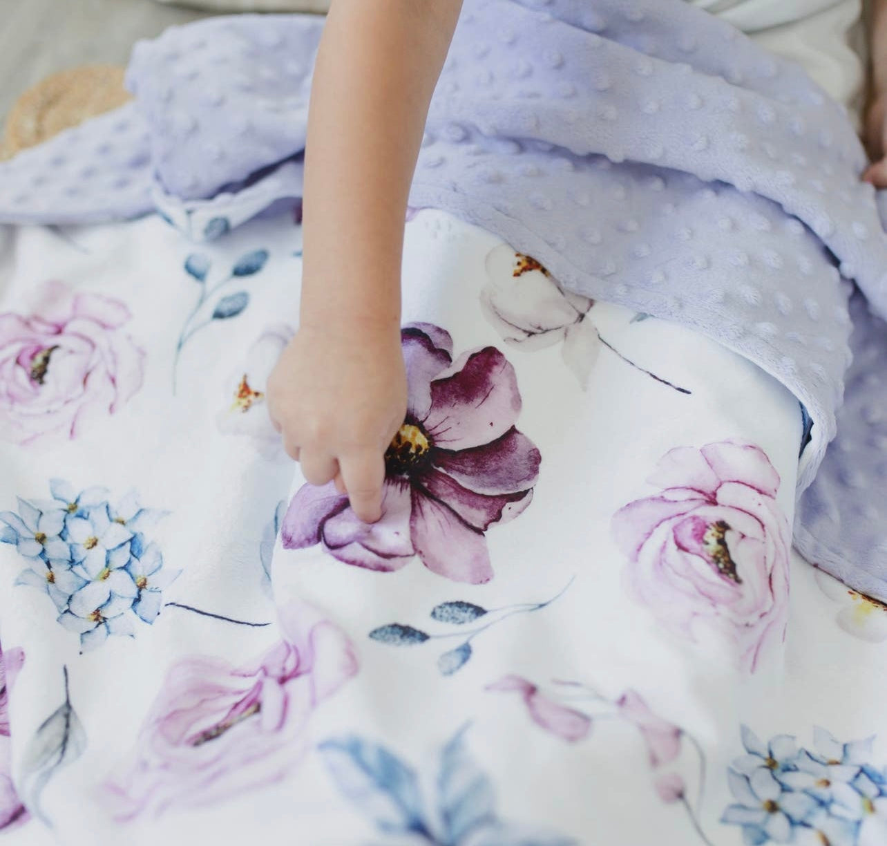 Minky Lavender Blanket