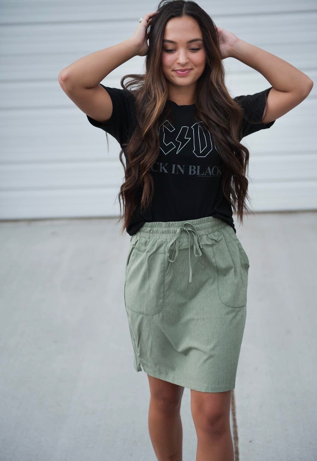 Breezy Sporty Skirt in Sage