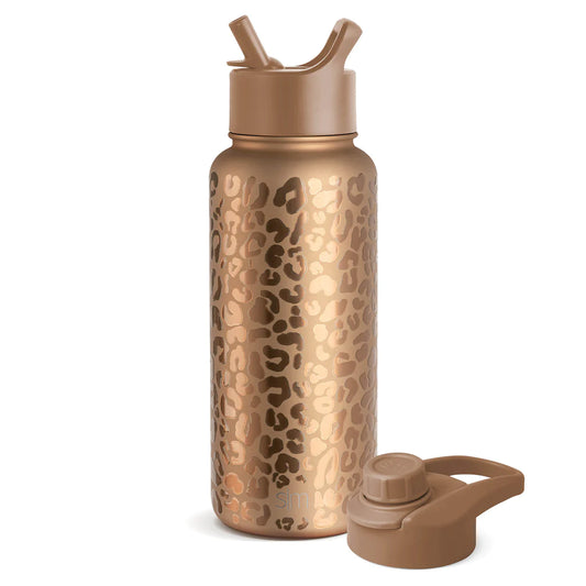 Summit Copper Leopard Water Bottle