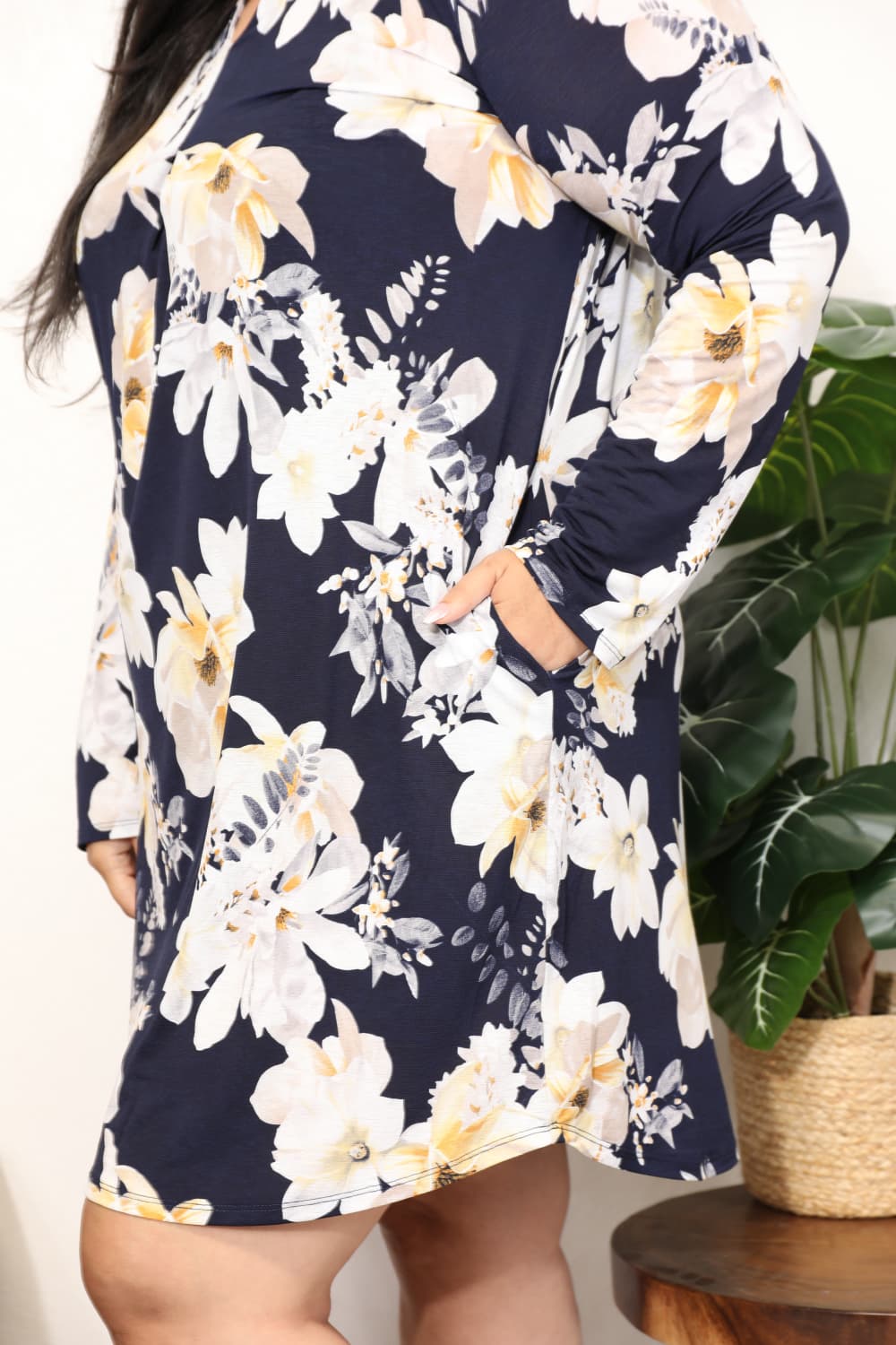 First Love Flower Print Shirt Dress