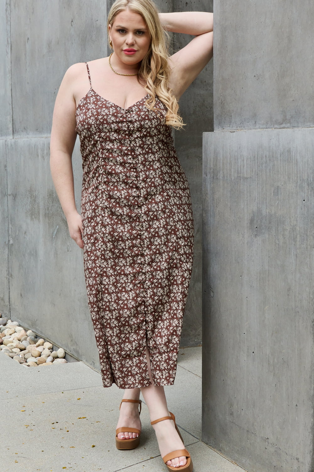 Mi Amor Floral Midi Sundress