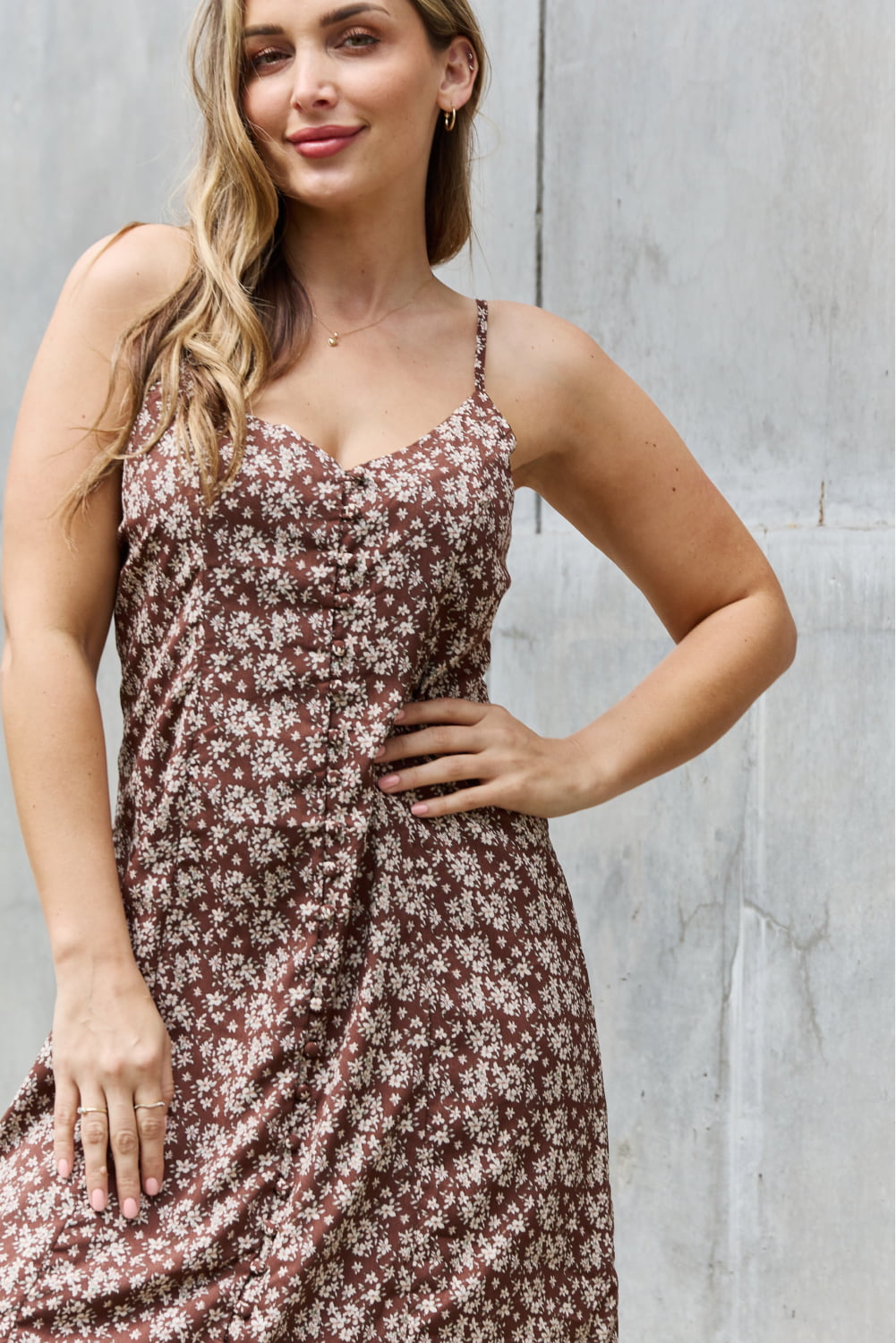 Mi Amor Floral Midi Sundress