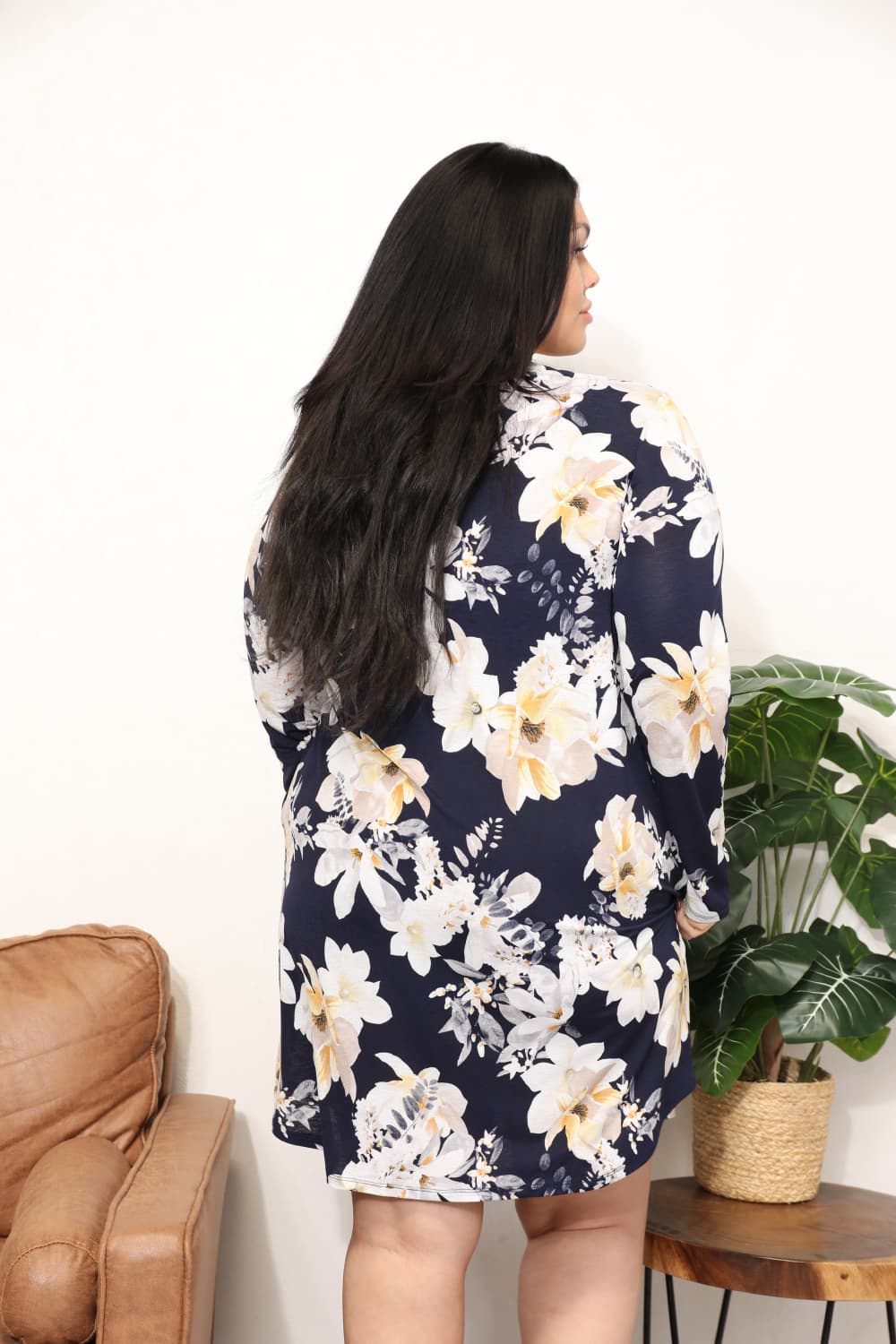 First Love Flower Print Shirt Dress