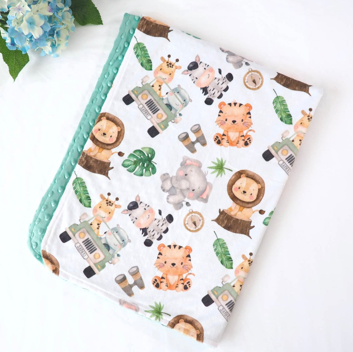 Minky Safari Blanket