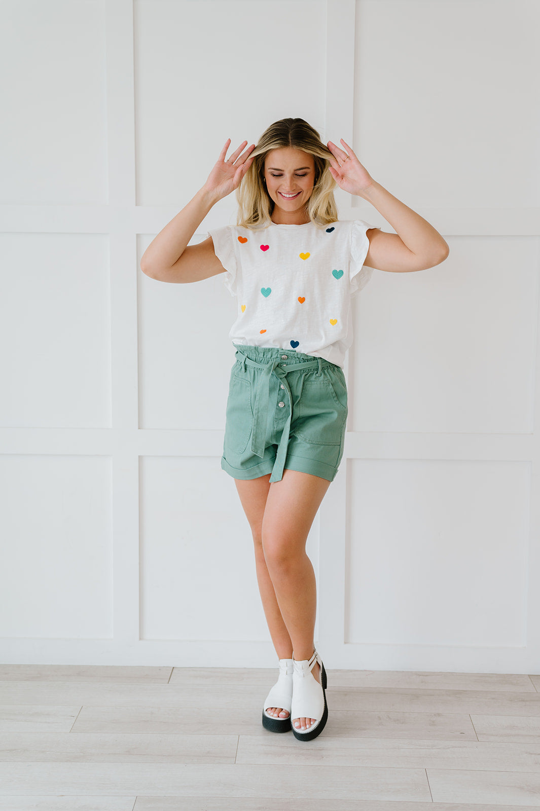 It's All So Simple Paperbag Shorts - Mint