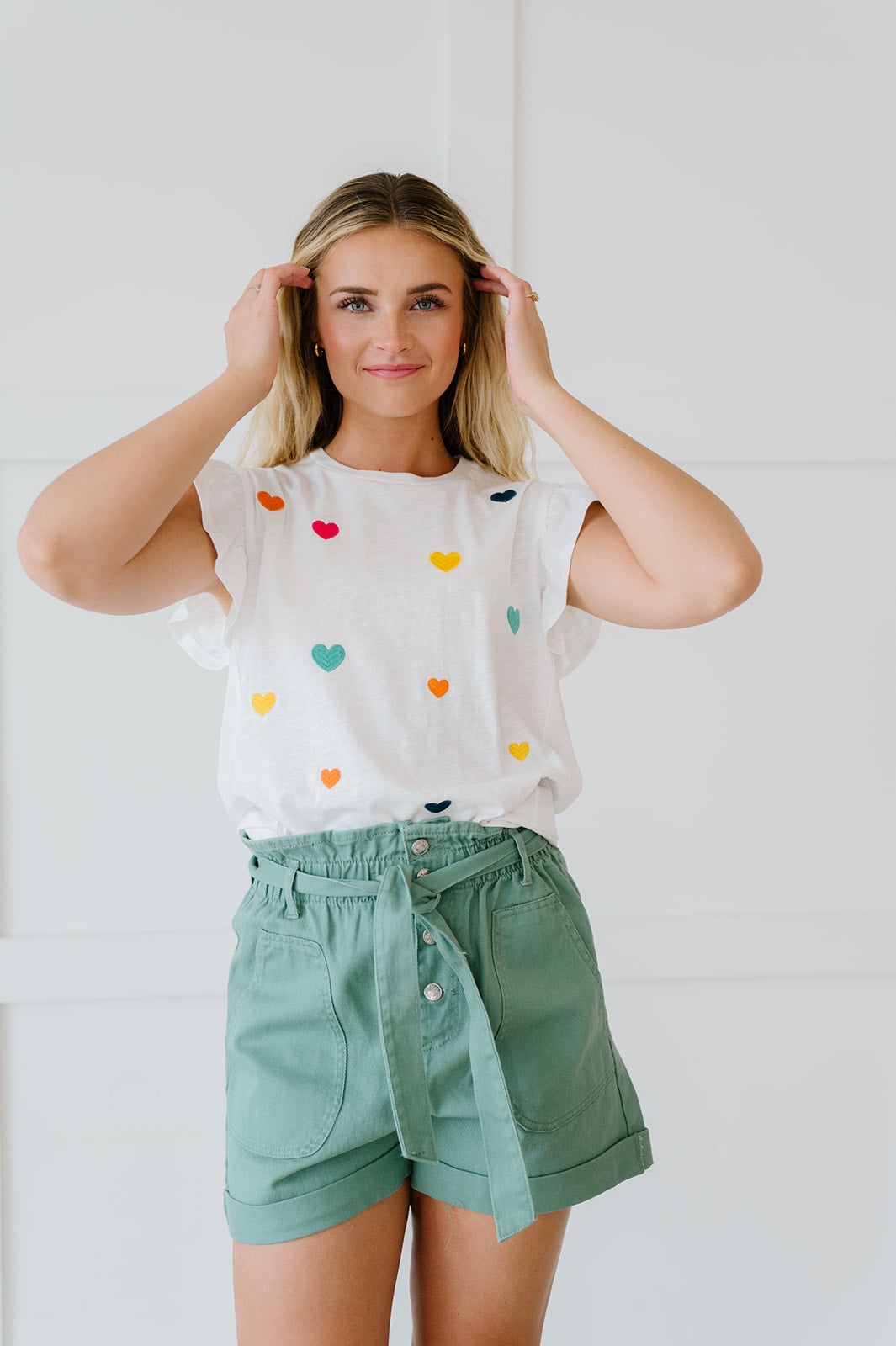 It's All So Simple Paperbag Shorts - Mint