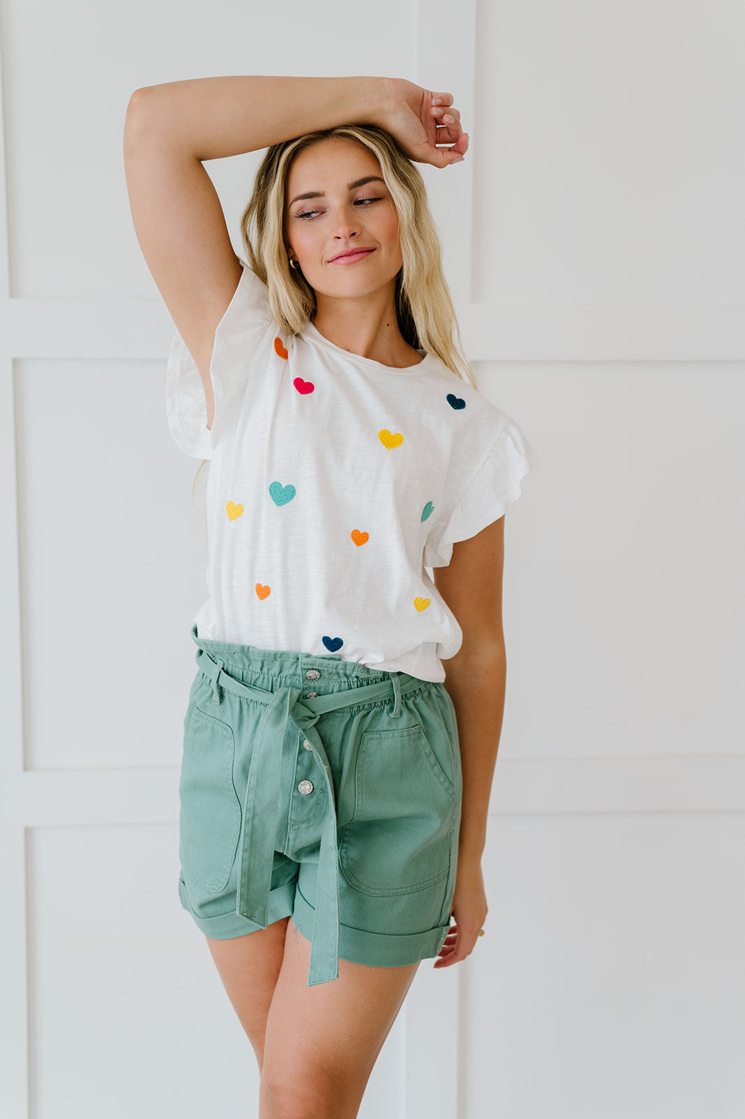 It's All So Simple Paperbag Shorts - Mint