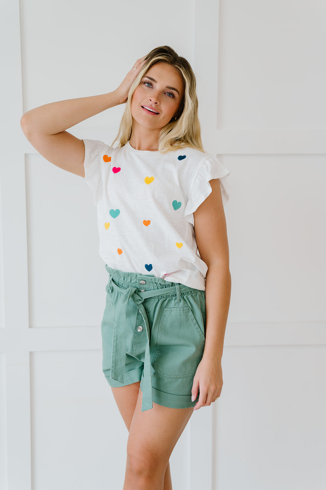 It's All So Simple Paperbag Shorts - Mint