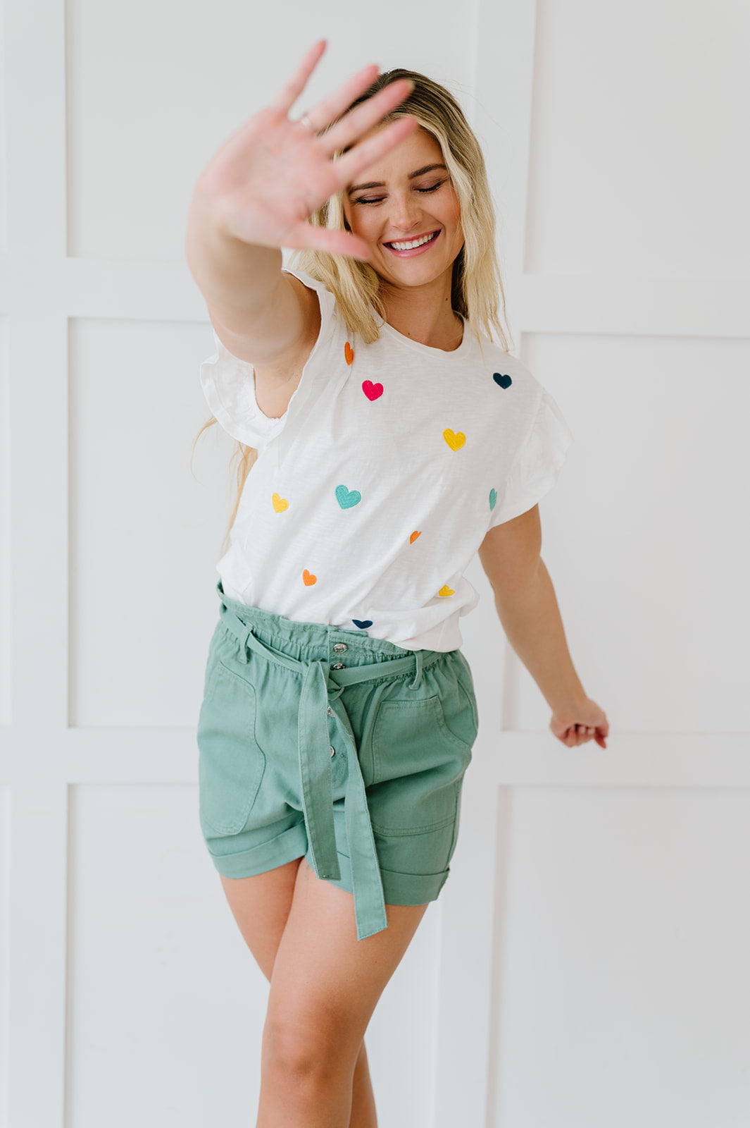It's All So Simple Paperbag Shorts - Mint
