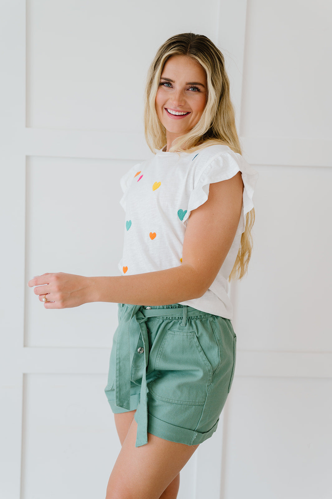 It's All So Simple Paperbag Shorts - Mint
