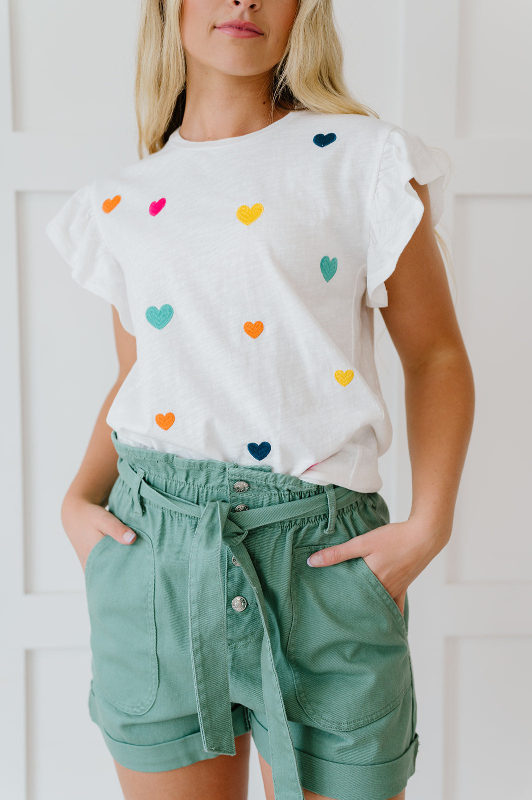 It's All So Simple Paperbag Shorts - Mint