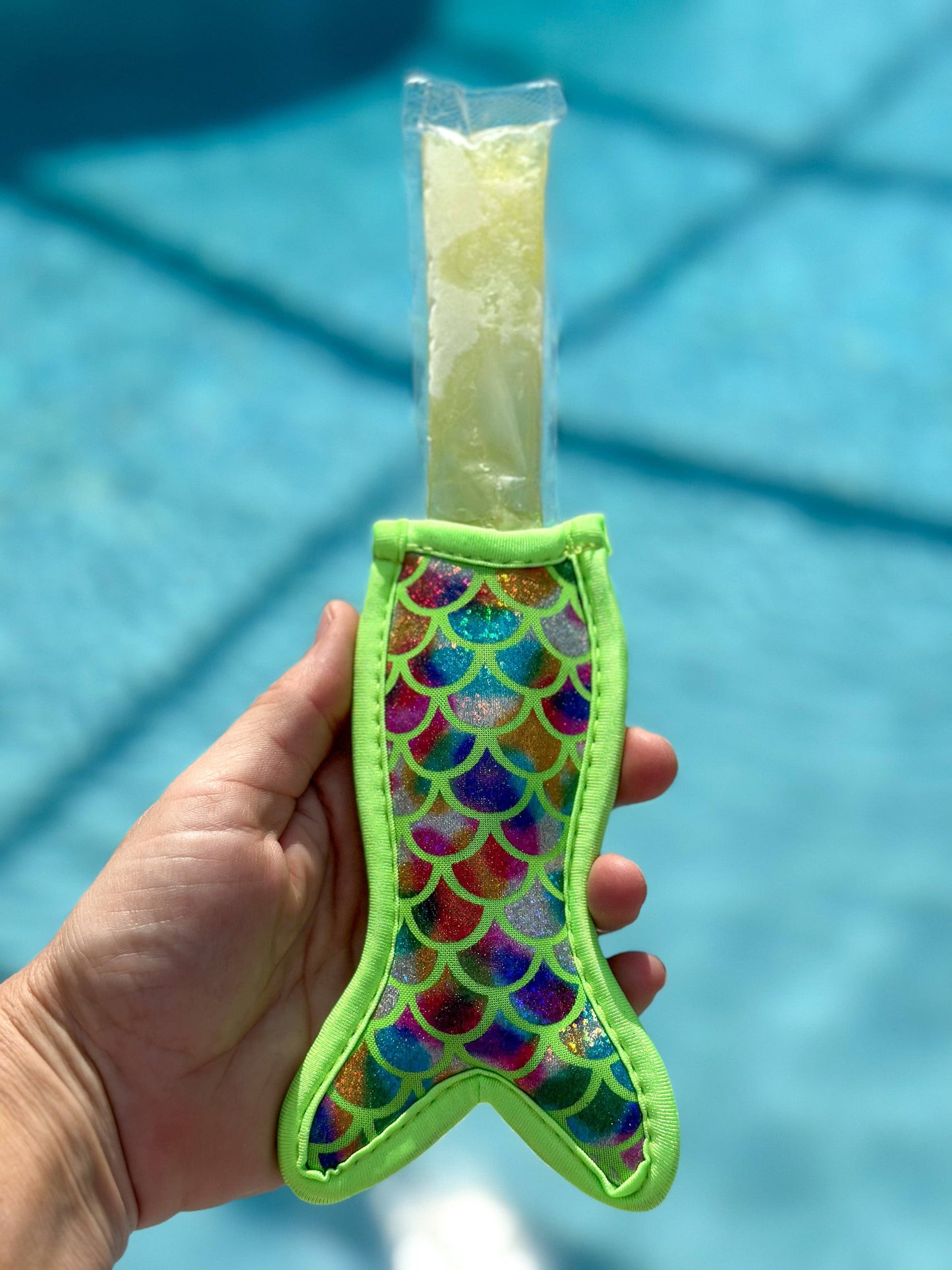 Neoprene Popsicle Holder "Mermaid Green"