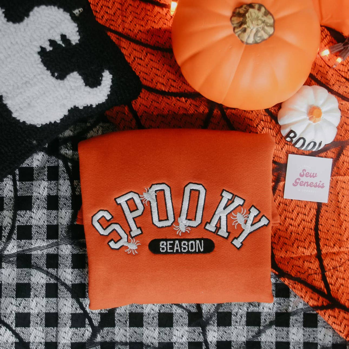 Spooky Season Embroidered Crewneck