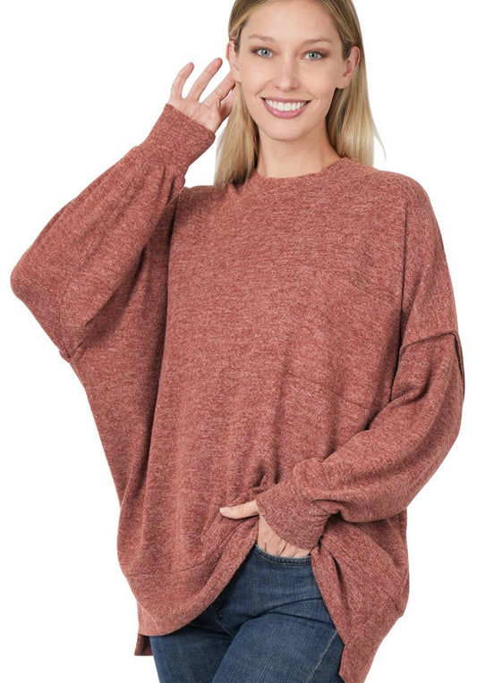 Oversized Sweater with Pocket