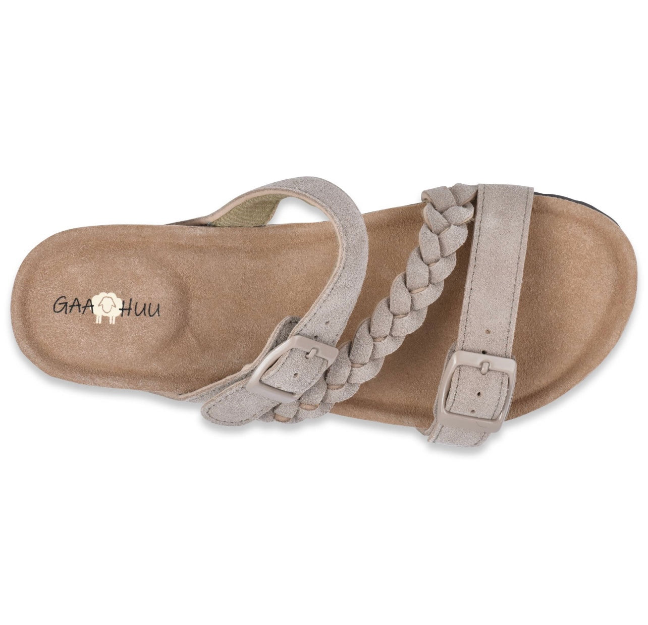 Braided Adjustable 2 Strap Wedge Sandal