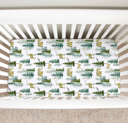 In the Woods Fitted Crib Sheet