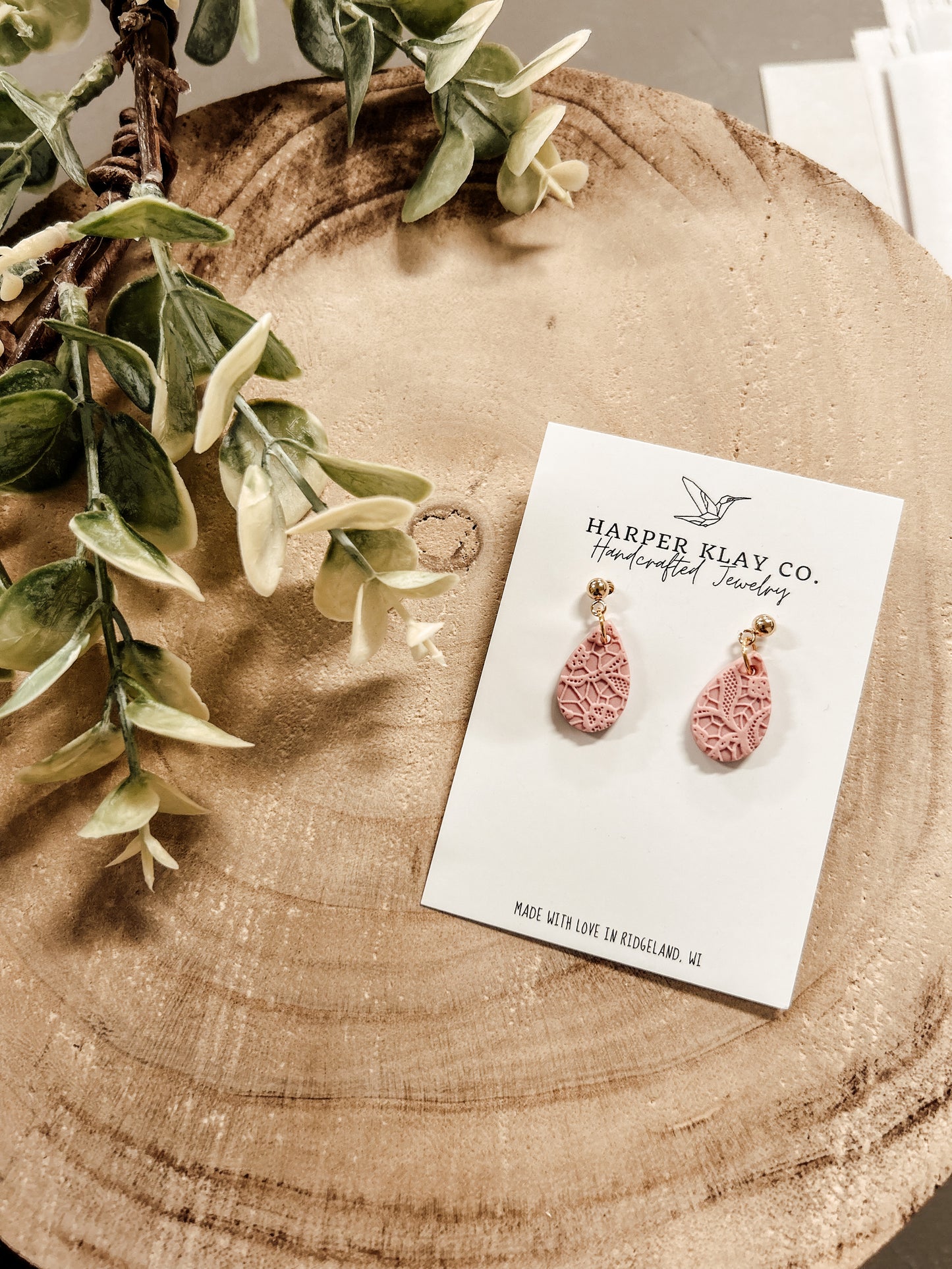 The Perfectly Pink Clay Earrings