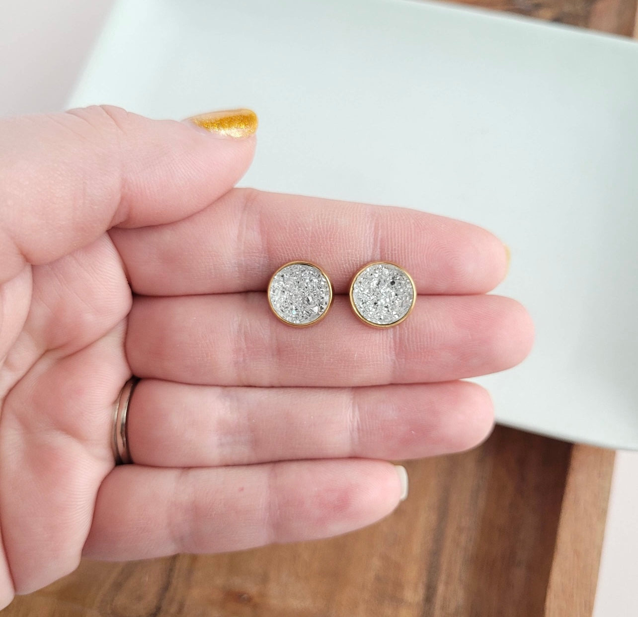 Geode Druzy Studs